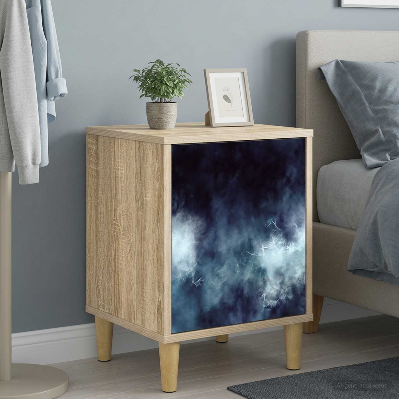 Öölambi kapp RAALTE 2 tk Sonoma tamm 36 x 33 x 50 cm Tehispuit