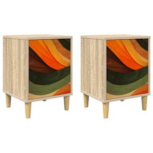 vidaXL &Ouml;&ouml;lambi kapp BONN 2 tk Sonoma tamm 36 x 33 x 50 cm Tehispuit