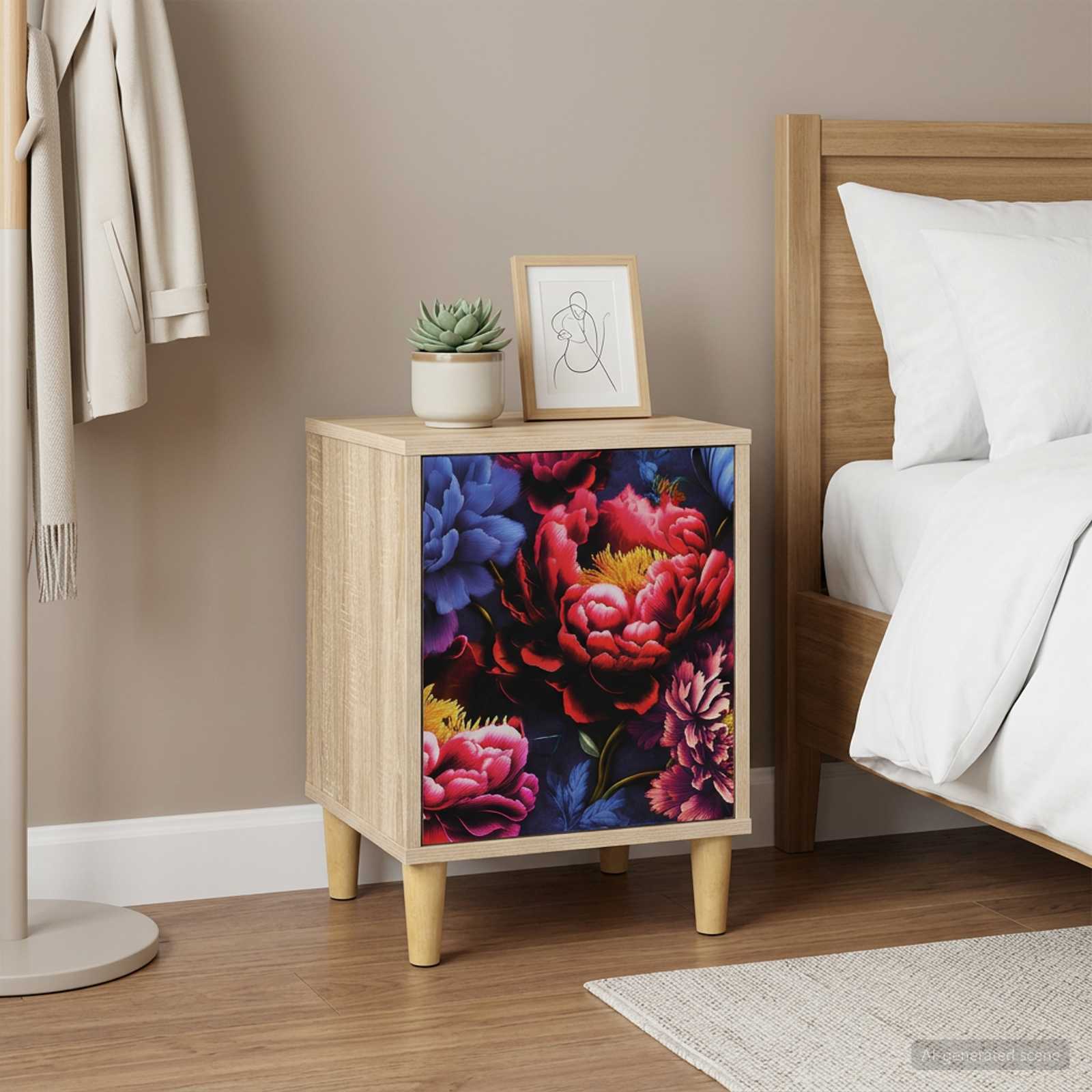 Nočna omarica KIEL 2 kos Sonoma hrast 36 x 33 x 50 cm