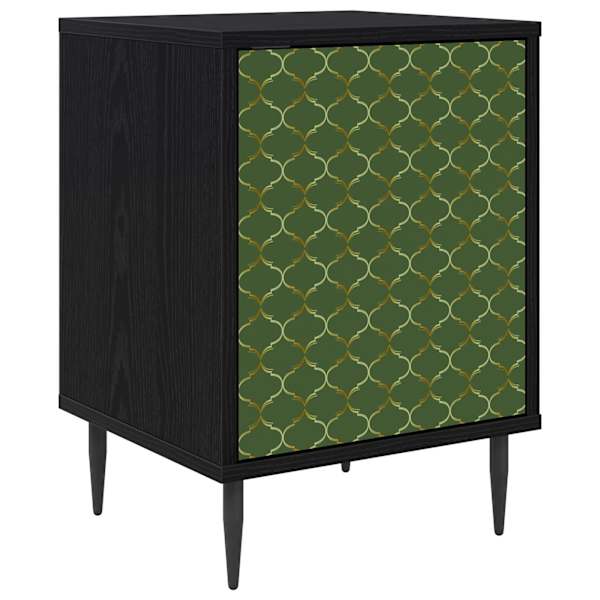 vidaXL &Ouml;&ouml;lambi kapp GELEEN Must tamm 36 x 33 x 51 cm Tehispuit