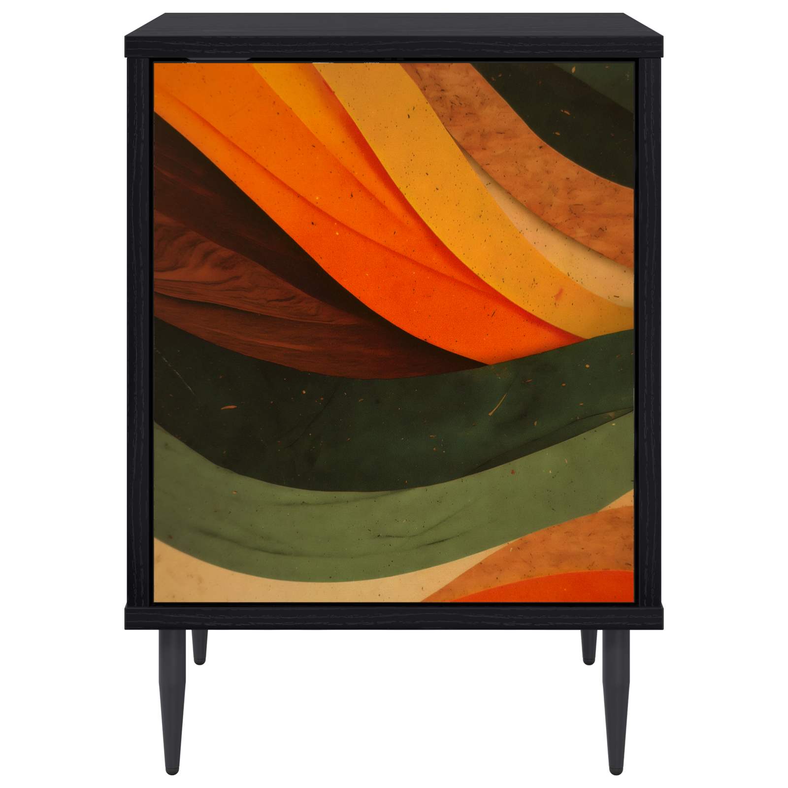 Нощен шкаф BONN 2 бр. Черен дъб 36 x 33 x 51 см — изображение 4