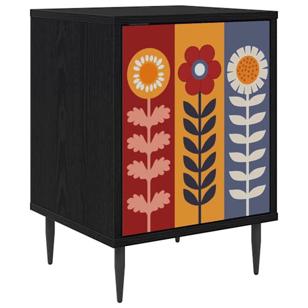 vidaXL &Ouml;&ouml;lambi kapp ESSEN Must tamm 36 x 33 x 51 cm Tehispuit