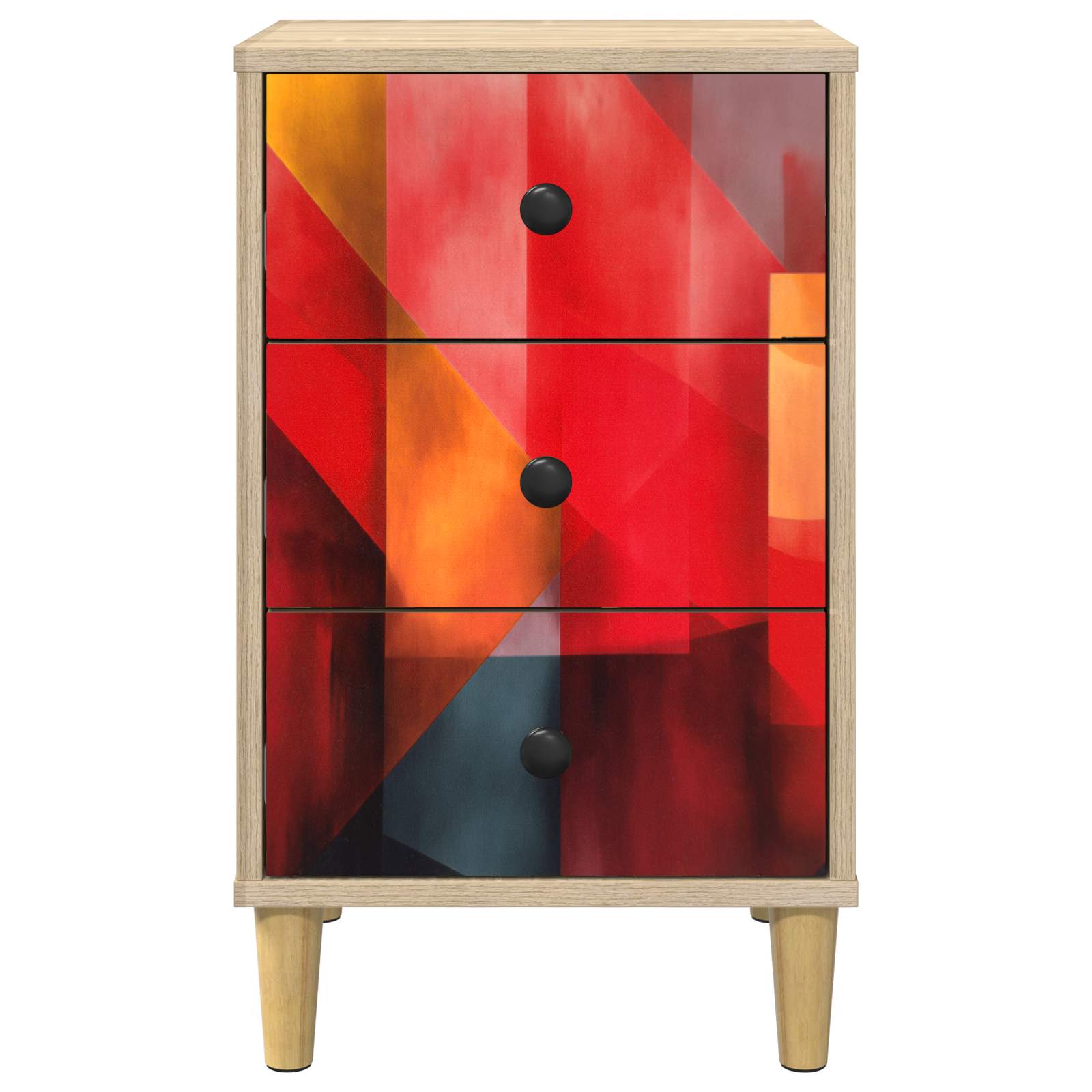 Нощен шкаф HEESCH 2 бр. Дъб сонома 36 x 33 x 60 см — изображение 4