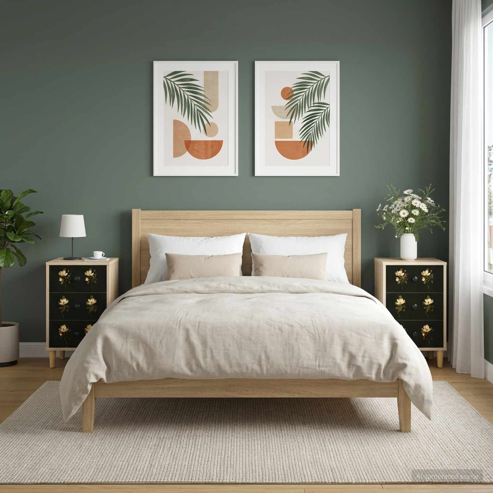Nočna omarica BREMEN 2 kos Sonoma hrast 36 x 33 x 60 cm