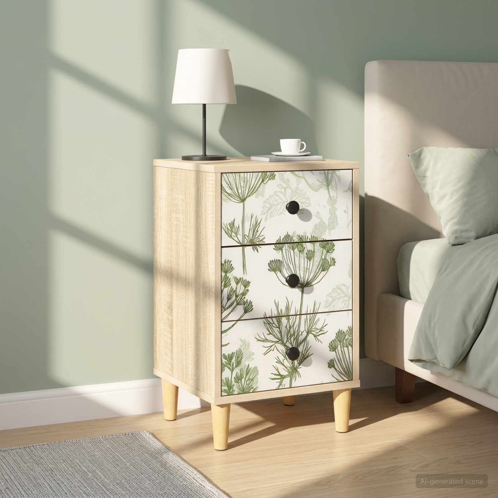 vidaXL Nachttisch GOTHA 2 stk. Sonoma-Eiche 36 x 33 x 60 cm