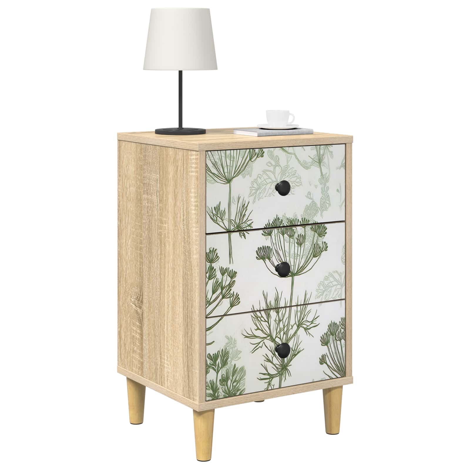 vidaXL Nachttisch GOTHA 2 stk. Sonoma-Eiche 36 x 33 x 60 cm – Bild 3
