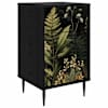 vidaXL &Ouml;&ouml;lambi kapp RHENEN Must tamm 36 x 33 x 61 cm Tehispuit