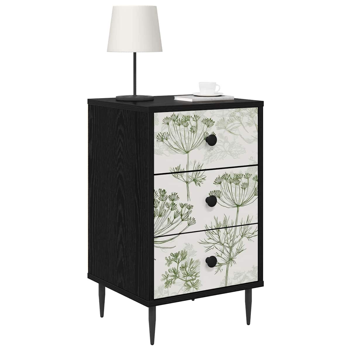 Natskab GOTHA Sort eg 36 x 33 x 61 cm Konstrueret træ - Billede 3