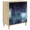 vidaXL &Otilde;hupoli RAALTE Sinine marmori tr&uuml;kk 66 x 36,5 x 75 cm Tehispuit