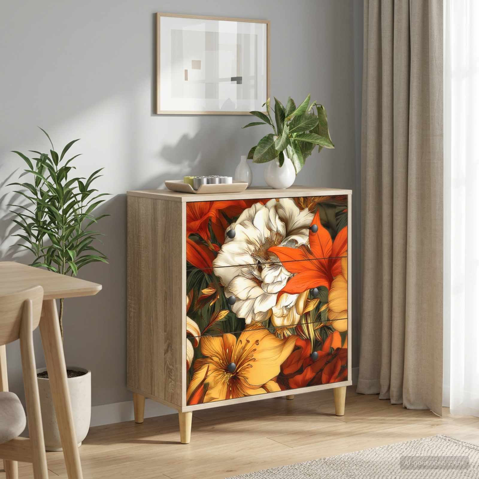 Laukkaava GENNEP Liljatulostus 66 x 36,5 x 75 cm Tekninen puu