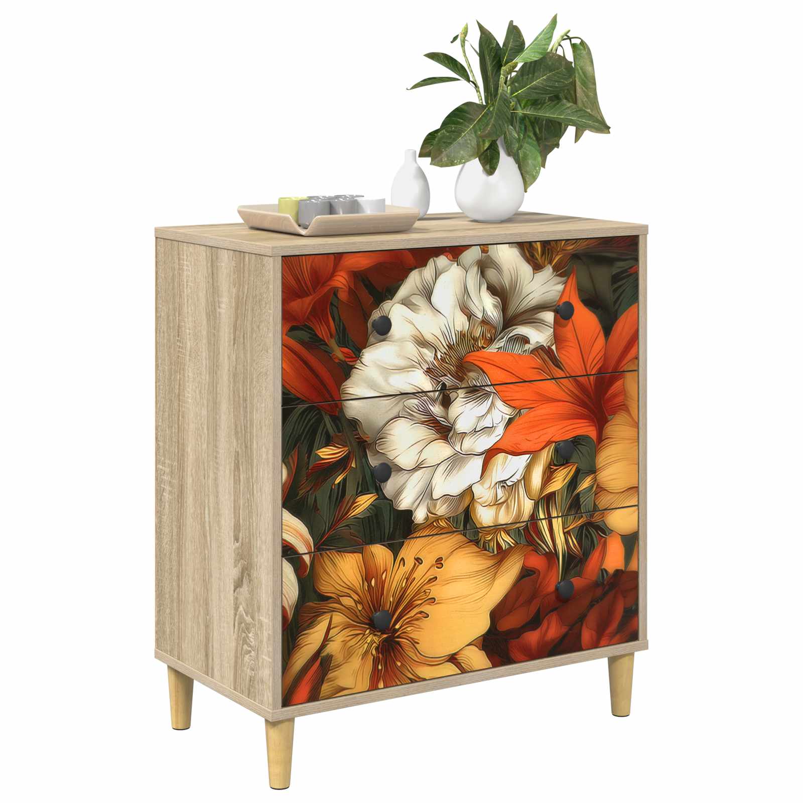 Laukkaava GENNEP Liljatulostus 66 x 36,5 x 75 cm Tekninen puu - Image 3