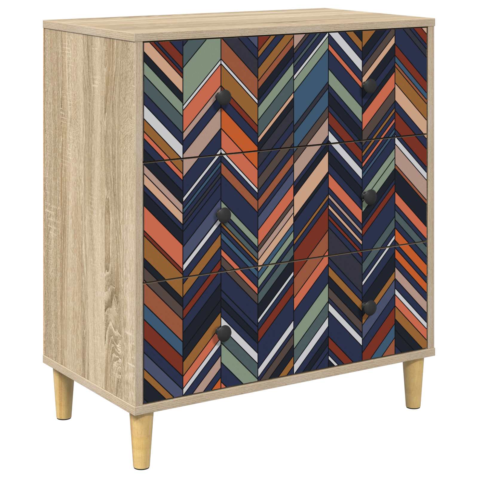 Laukkaava OMMEN Geometrinen kuosi 66 x 36,5 x 75 cm Sonoma - Image 2