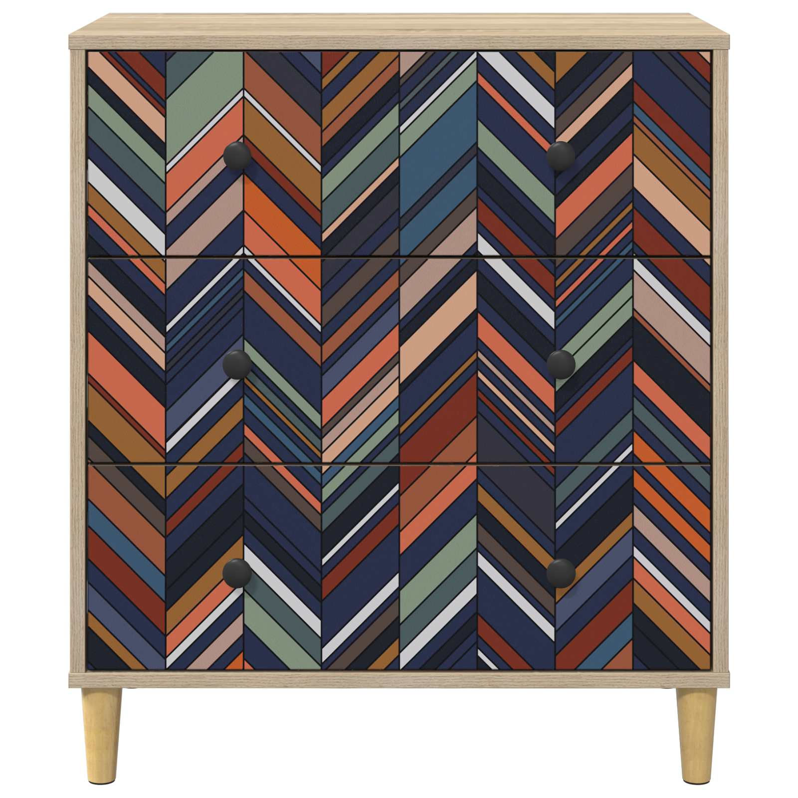 Laukkaava OMMEN Geometrinen kuosi 66 x 36,5 x 75 cm Sonoma - Image 5