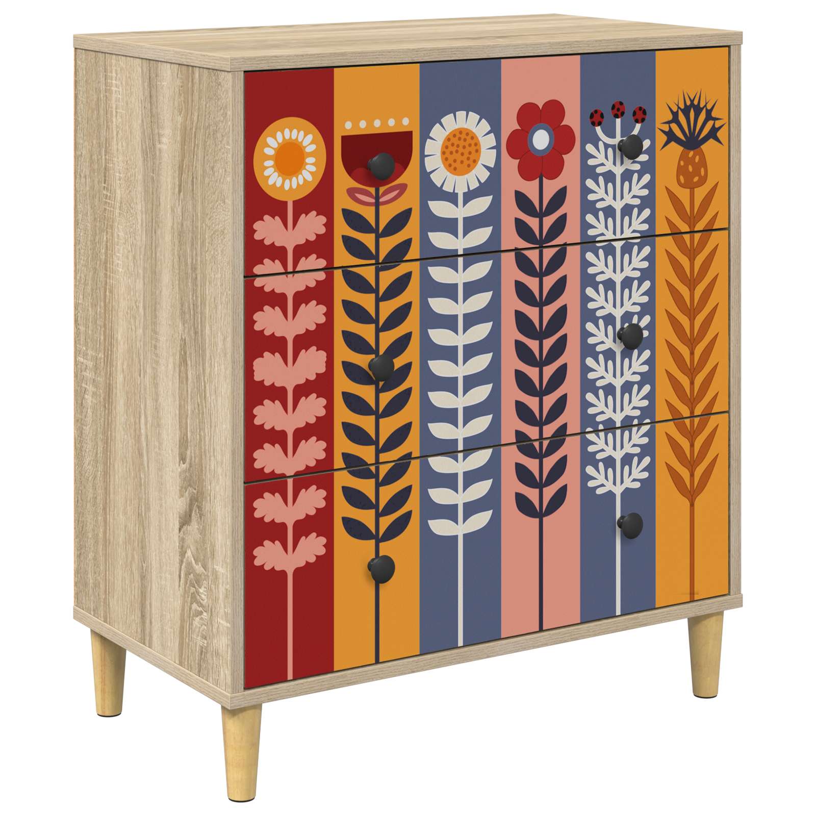 Laukkaava ESSEN Auringonkukka-kuvio 66 x 36,5 x 75 cm Sonoma - Image 2
