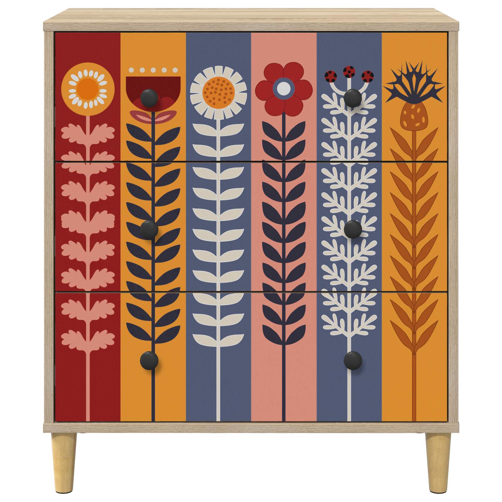 Laukkaava ESSEN Auringonkukka-kuvio 66 x 36,5 x 75 cm Sonoma - Image 5