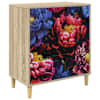 vidaXL &Otilde;hupoli KIEL Tumedat pionide mustrit 66 x 36,5 x 75 cm Sonoma