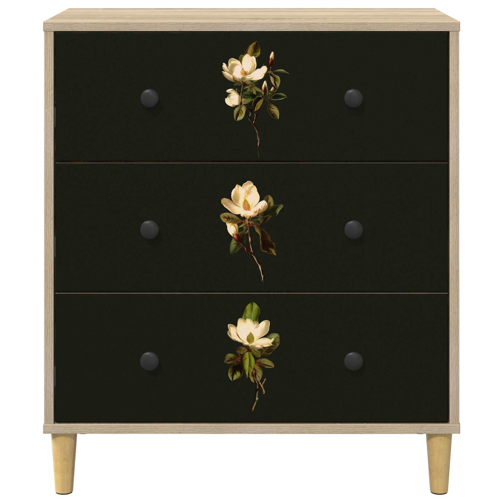 Laukkaava BREMEN Magnolia-kuosi 66 x 36,5 x 75 cm Tekninen puu - Image 5