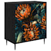 vidaXL &Otilde;hupoli LOCHEM Kollane tr&uuml;kk 66 x 36,5 x 76 cm Tehispuit