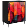 vidaXL &Otilde;hupoli HEESCH V&auml;rvi blokiprindiga 66 x 36,5 x 76 cm Tehispuit