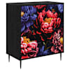 vidaXL &Otilde;hupoli KIEL Tumedat pionide mustrit 66 x 36,5 x 76 cm