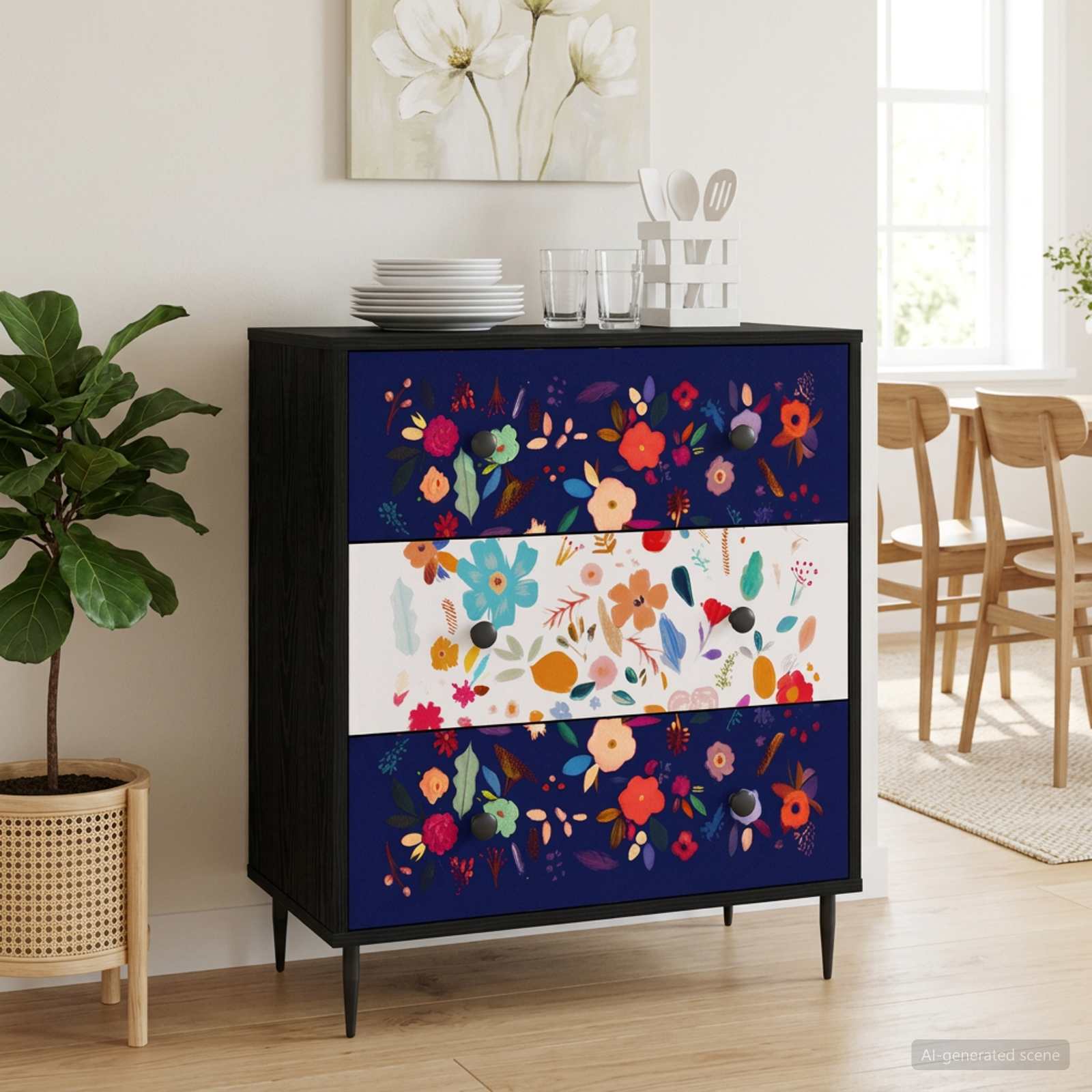 Laukkaava MAINZ Kukkakuosi 66 x 36,5 x 76 cm Tekninen puu