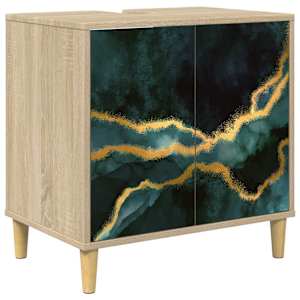 vidaXL Vannitoa kapp WIJHE Sonoma 60 x 40 x 60 cm Tehispuit