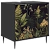 vidaXL Vannitoa kapp RHENEN Must tamm 60 x 40 x 61 cm Tehispuit