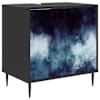 vidaXL Vannitoa kapp RAALTE Must tamm 60 x 40 x 61 cm Tehispuit