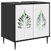 vidaXL Vannitoa kapp HANAU Must tamm 60 x 40 x 61 cm Tehispuit