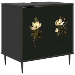 vidaXL Vannitoa kapp BREMEN Must tamm 60 x 40 x 61 cm Tehispuit