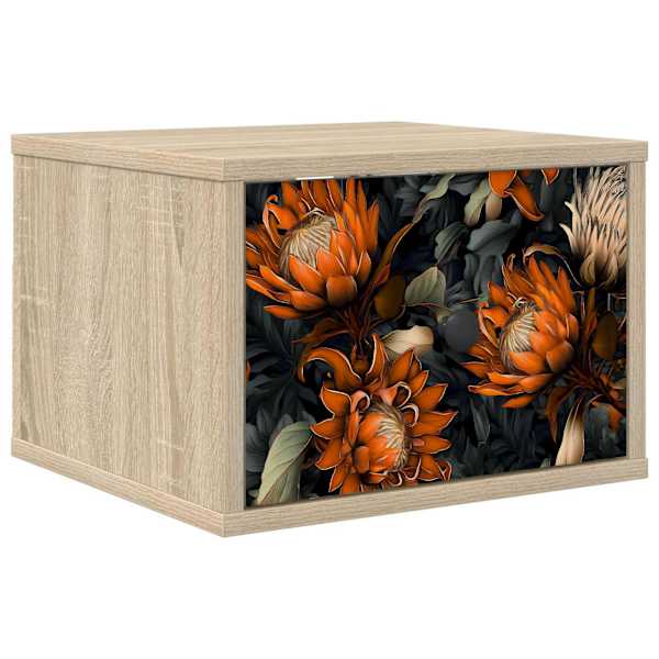 vidaXL Seinale kinnitatav &ouml;&ouml;kapp LOCHEM Sonoma tamm 36 x 33 x 25 cm