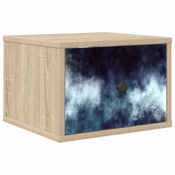 vidaXL Seinale kinnitatav &ouml;&ouml;kapp RAALTE Sonoma tamm 36 x 33 x 25 cm