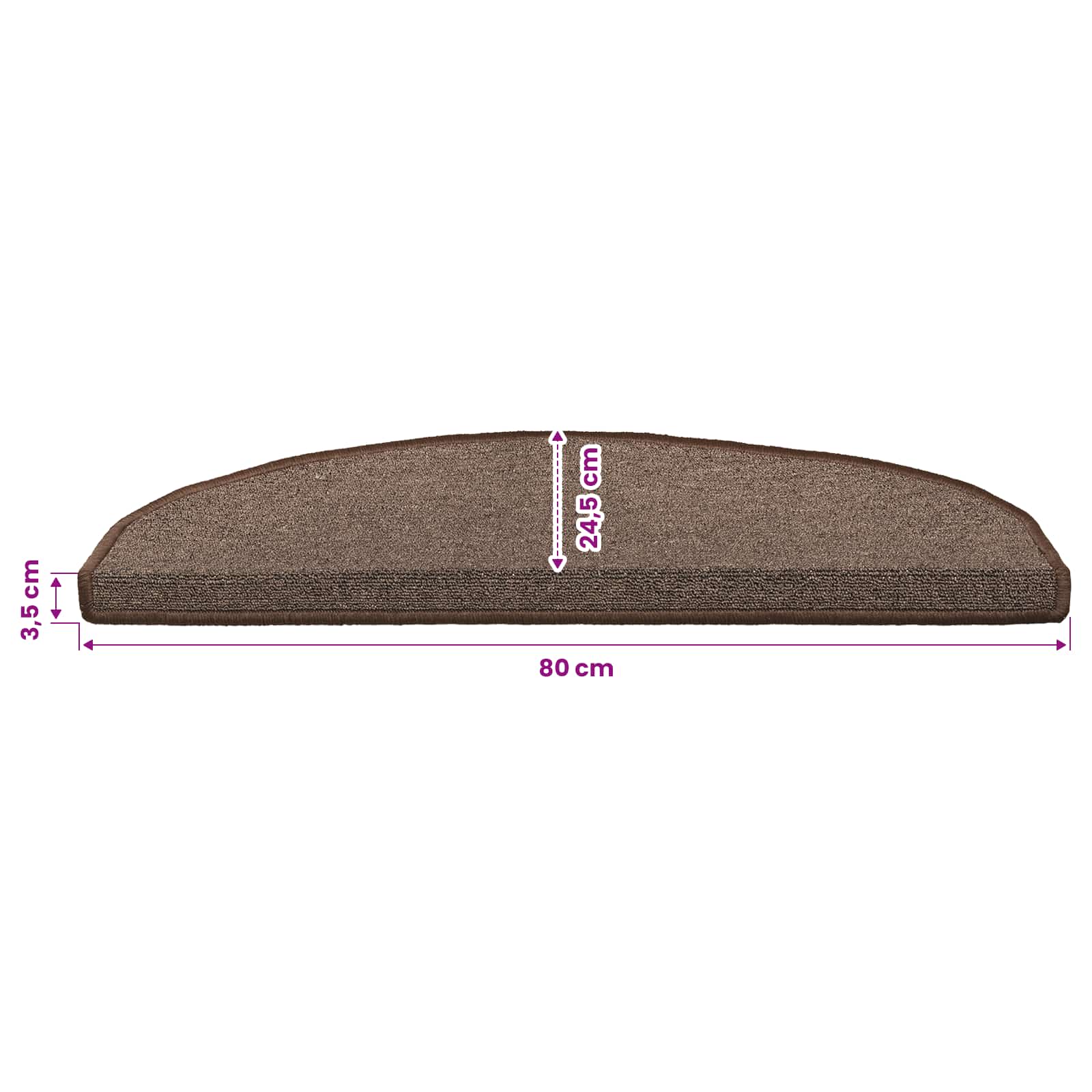 Zelfklevende Trapmatten 15 pcs Koffiebruin 80 x 24,5 x 3,5 cm image 9