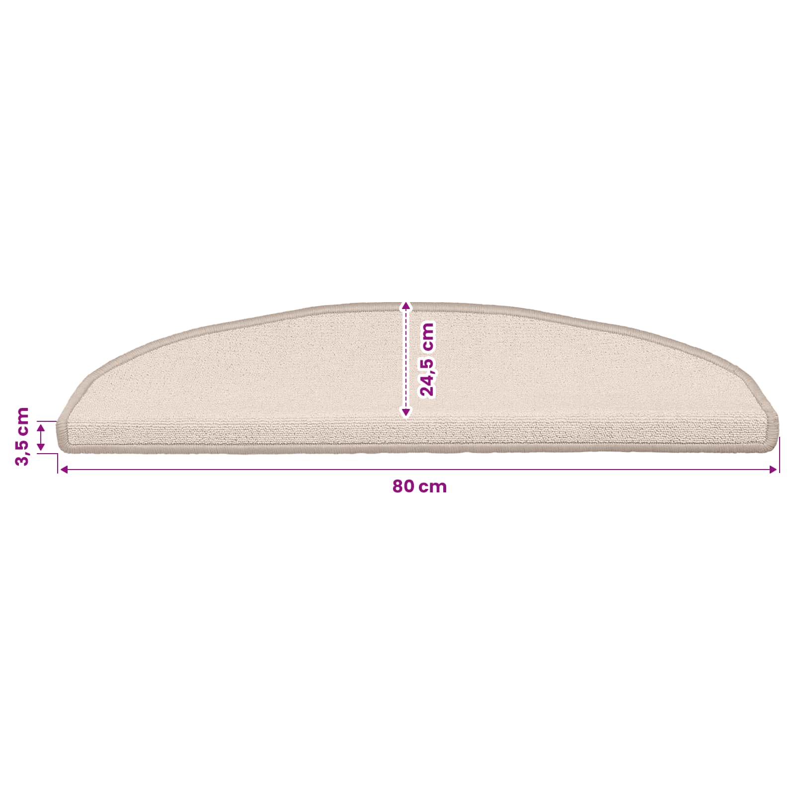 Zelfklevende Trapmatten 15 pcs Taupe 80 x 24,5 x 3,5 cm image 9