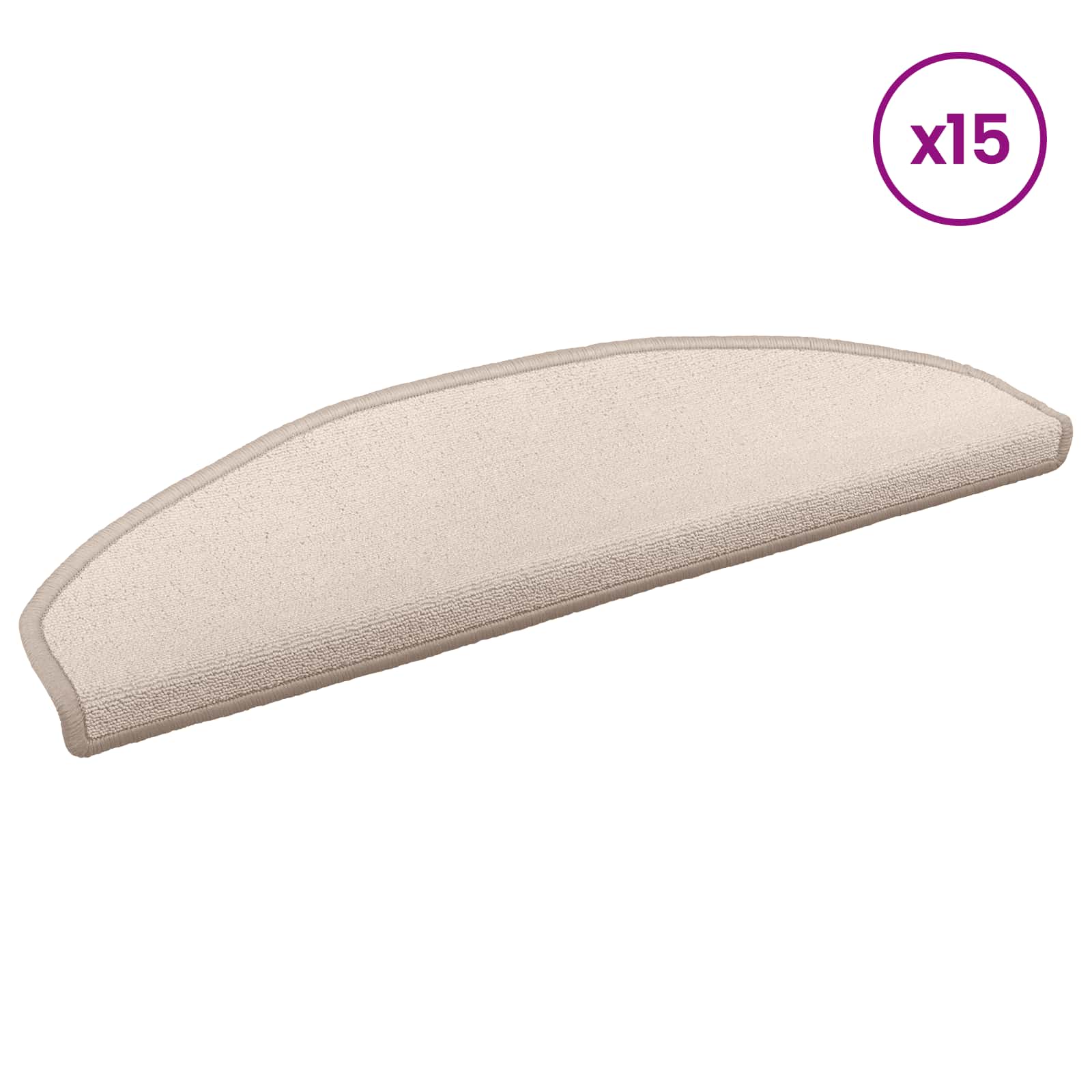 Zelfklevende Trapmatten 15 pcs Taupe 80 x 24,5 x 3,5 cm image 3