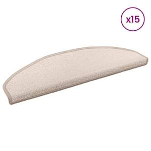 Samolepicí schodové rohože 15 pcs Taupe 80 x 24,5 x 3,5 cm - obrázek 3