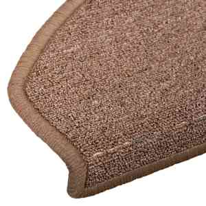 Samolepicí schodové rohože 15 pcs Hnědá 80 x 24,5 x 3,5 cm - obrázek 7