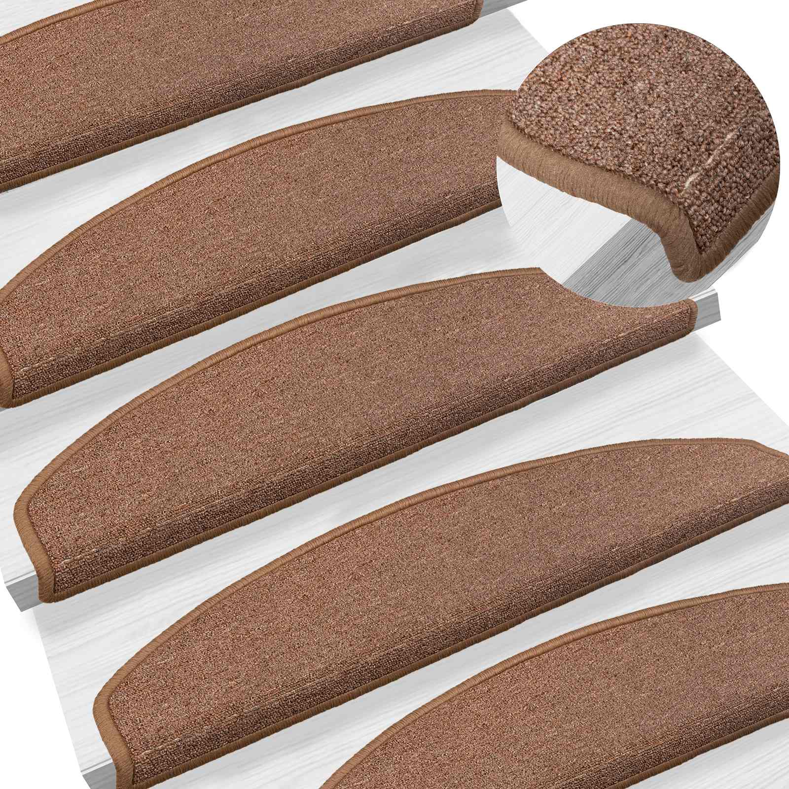 Zelfklevende Trapmatten 15 pcs Bruin 80 x 24,5 x 3,5 cm image 2