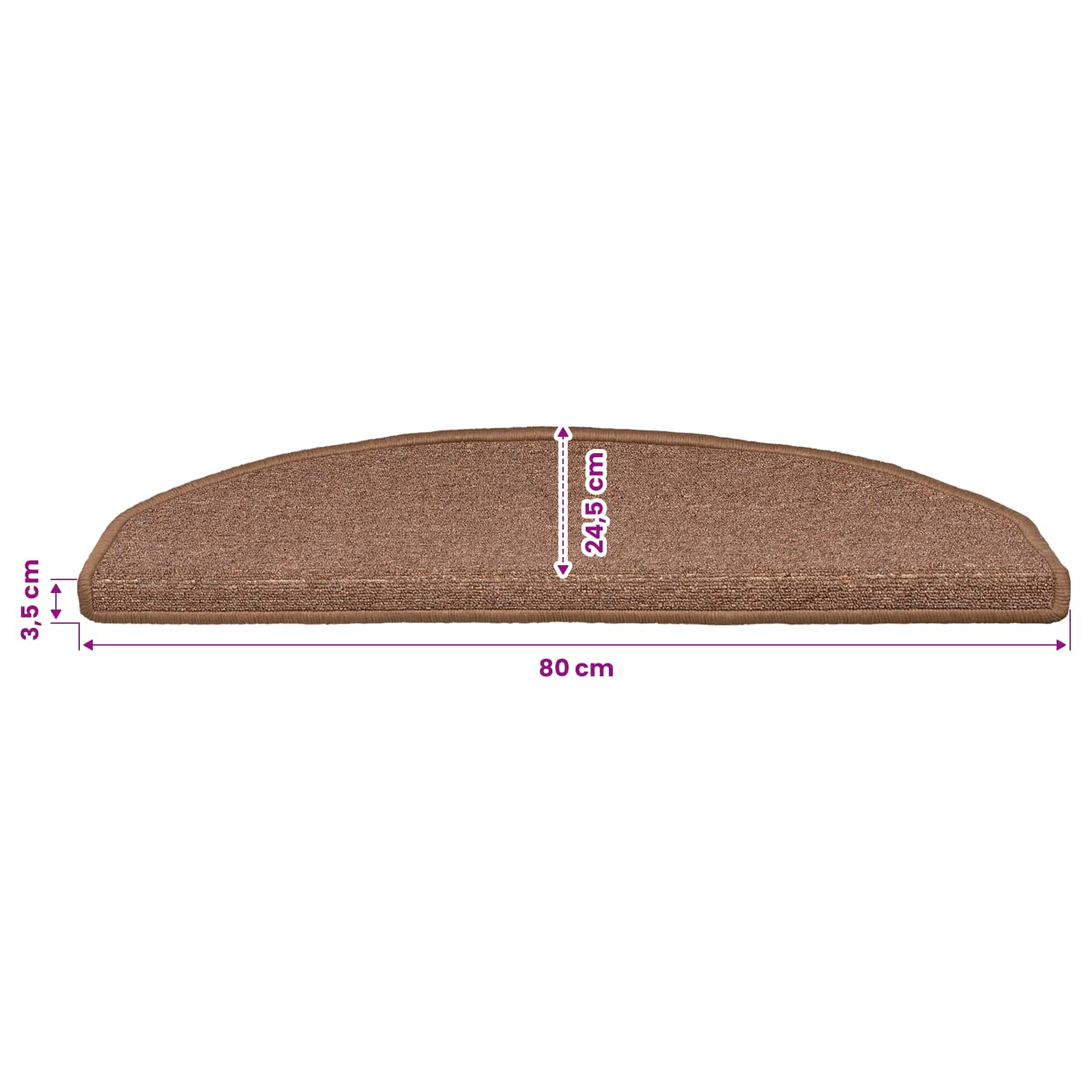 Zelfklevende Trapmatten 15 pcs Bruin 80 x 24,5 x 3,5 cm image 9