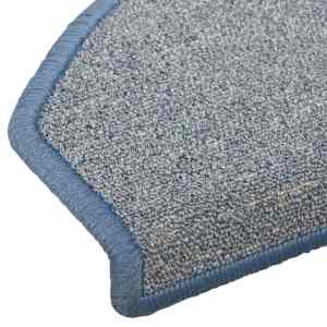 Samolepicí schodové rohože 15 pcs Světle šedá a modrá - obrázek 7