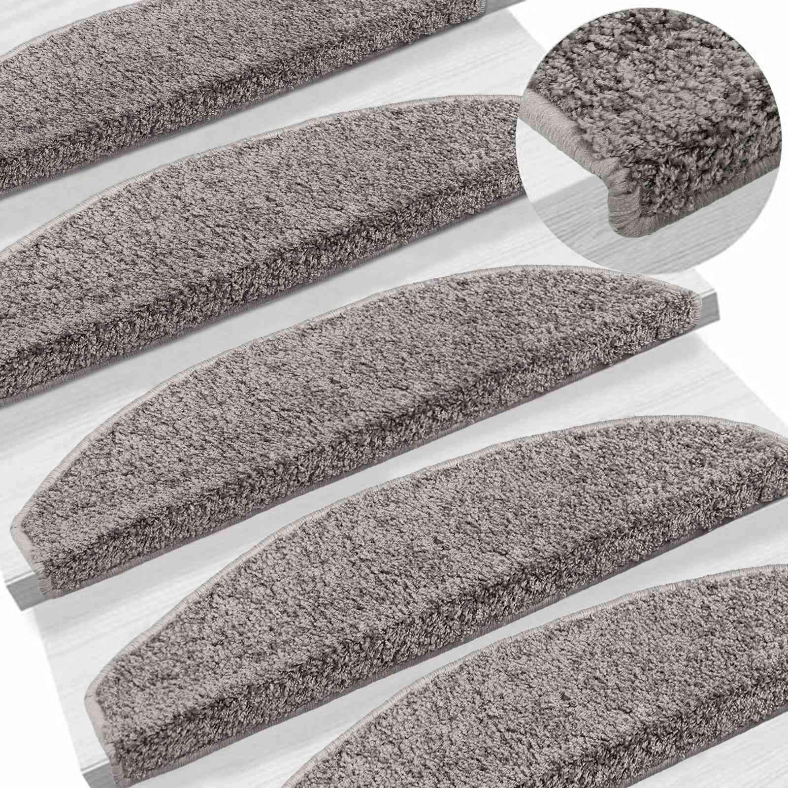 Zelfklevende Trapmatten 15 pcs Grijs 80 x 24,5 x 3,5 cm image 2