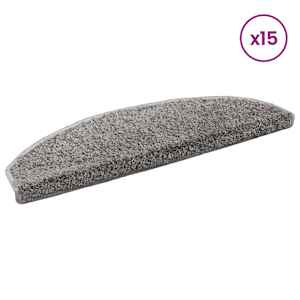 Samolepicí schodové rohože 15 ks 80 x 24,5 x 3,5 cm Šedá - obrázek 4