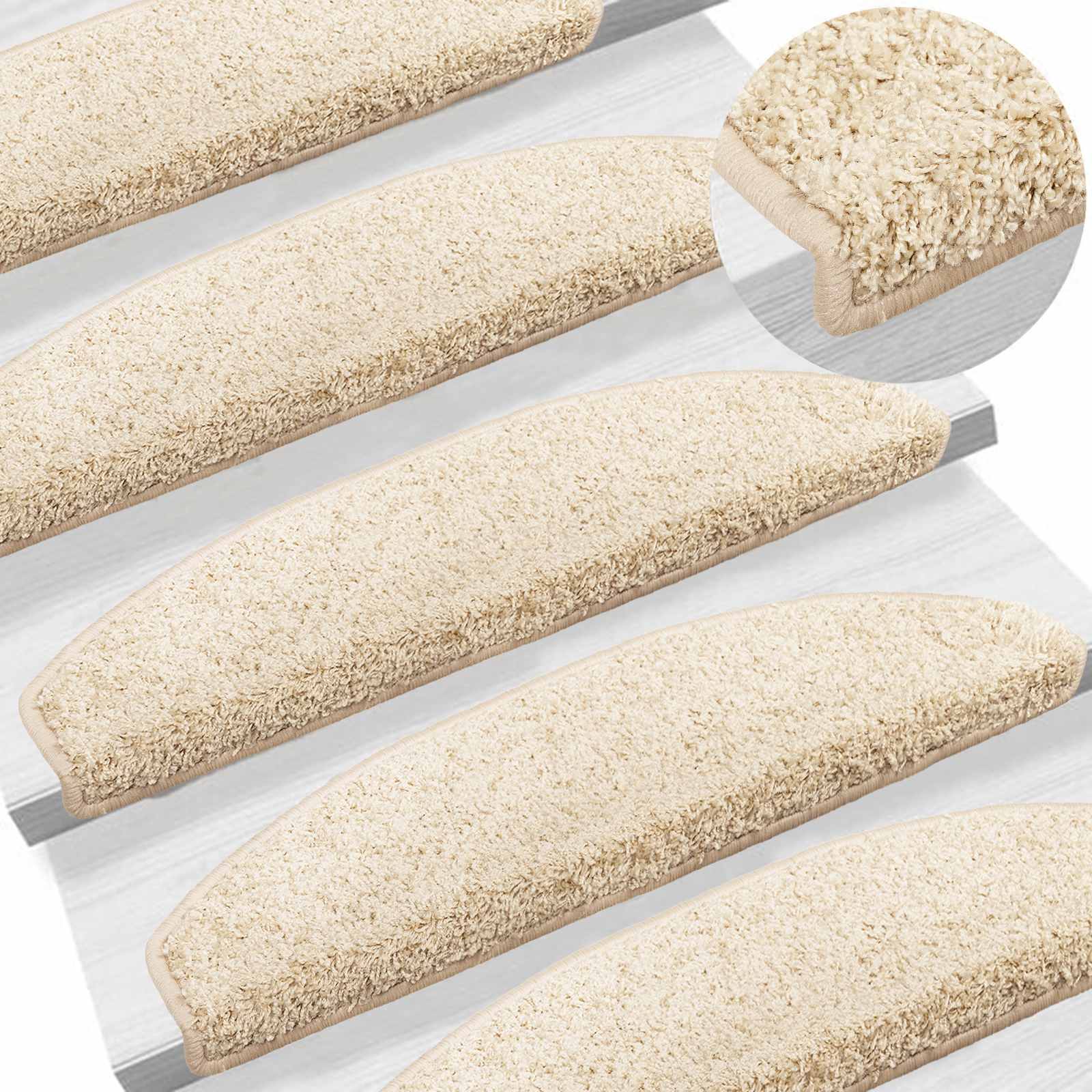 Zelfklevende Trapmatten 15 pcs Licht Bruin 80 x 24,5 x 3,5 cm image 2