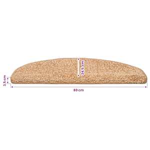 Samolepicí schodové rohože 15 ks 80 x 24,5 x 3,5 cm Zlatá - obrázek 9