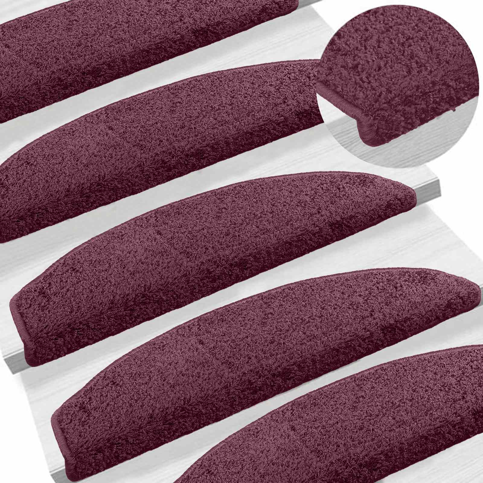 Zelfklevende Trapmatten 15 pcs Donker Paars 80 x 24,5 x 3,5 cm image 2
