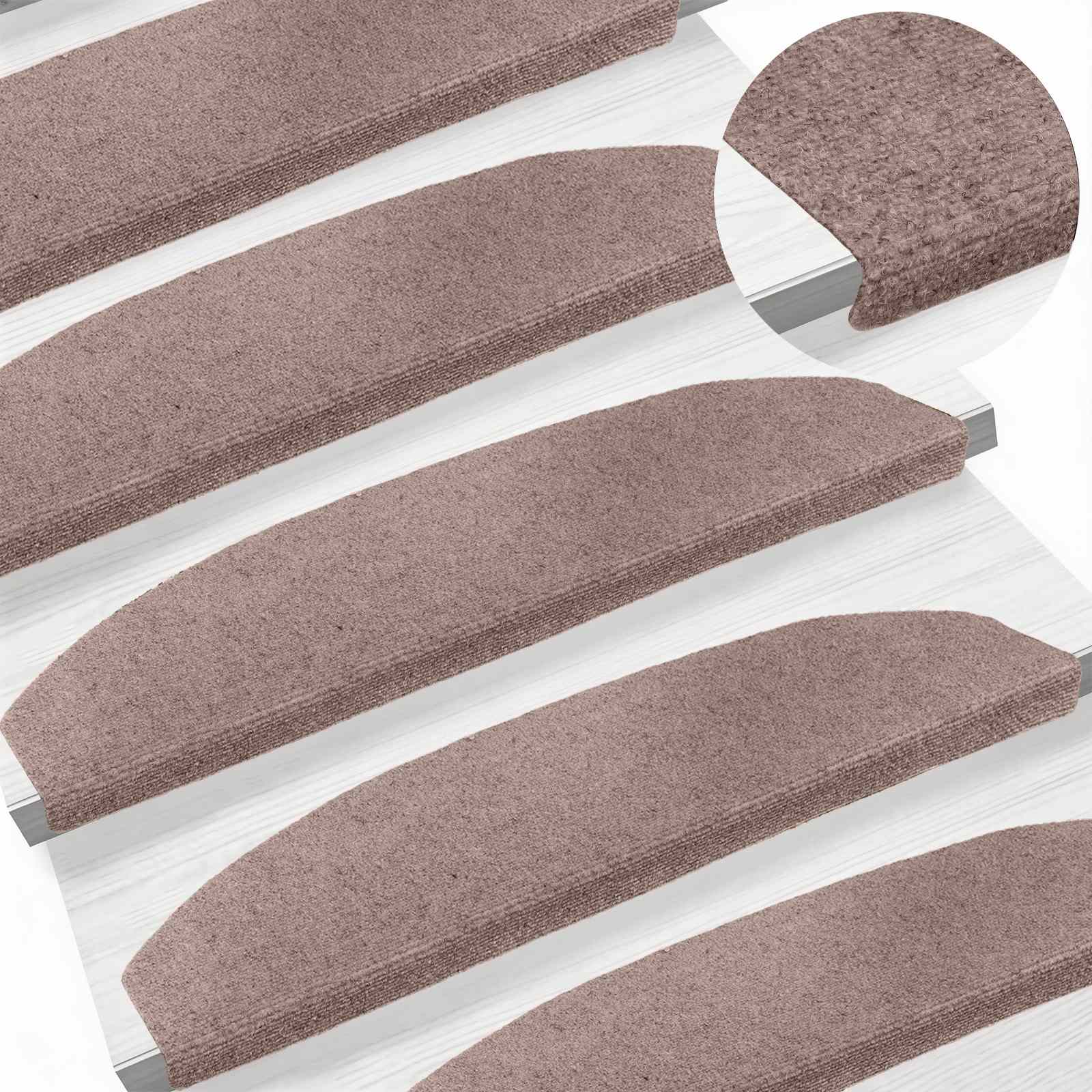 Zelfklevende Trapmatten 15 pcs Beige 80 x 24,5 x 3,5 cm image 2