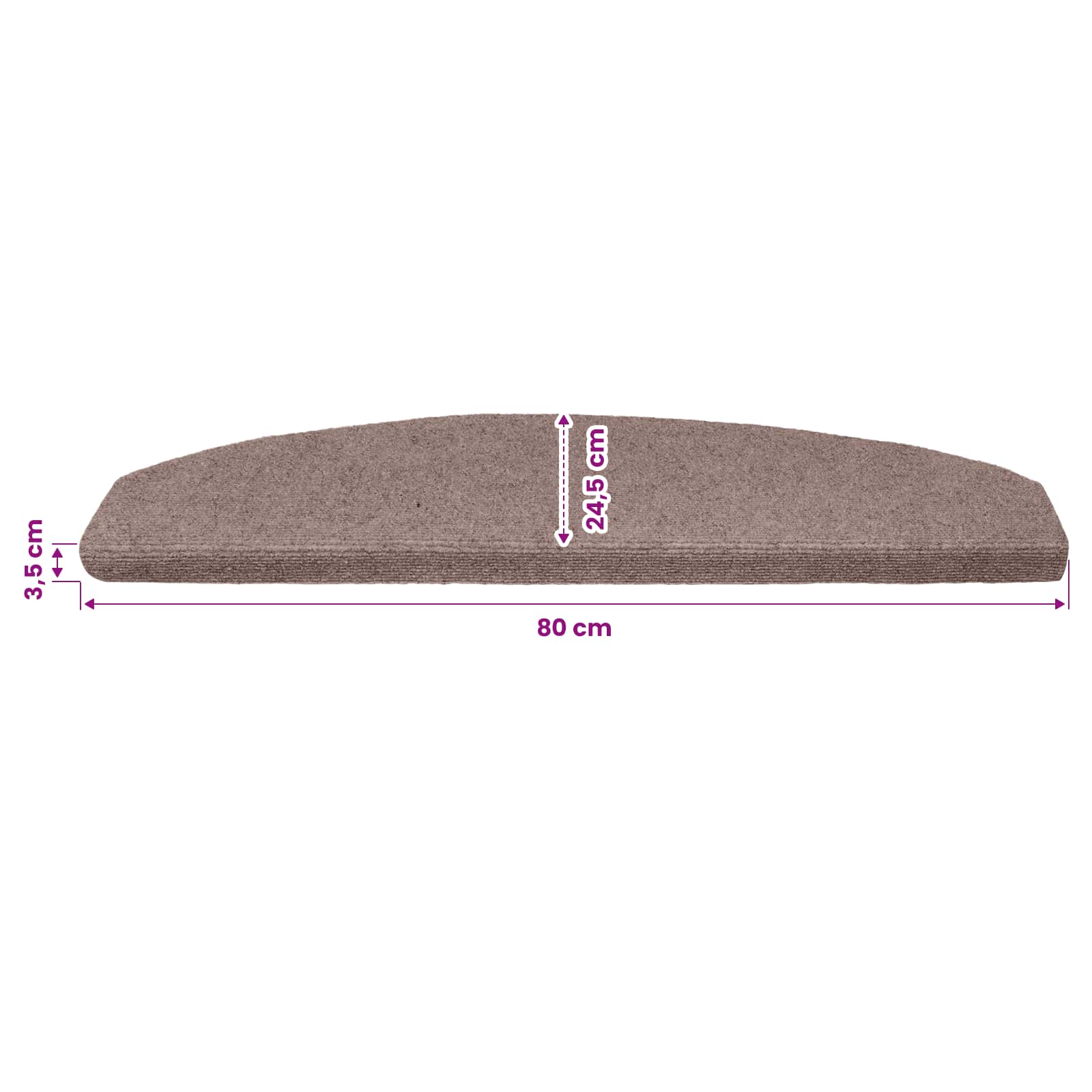 Zelfklevende Trapmatten 15 pcs Beige 80 x 24,5 x 3,5 cm image 9