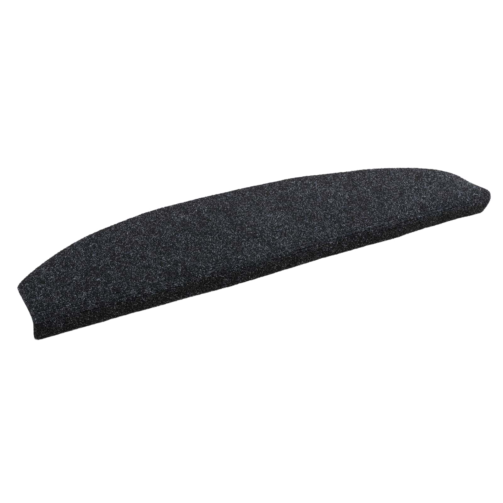 vidaXL Mochete autocolante pentru scară Semicircular 15 pcs Negru