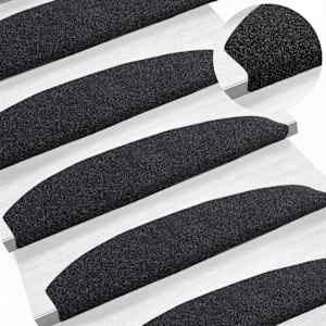 Samolepicí schodové rohože 15 pcs Černá 80 x 24,5 x 3,5 cm - obrázek 2