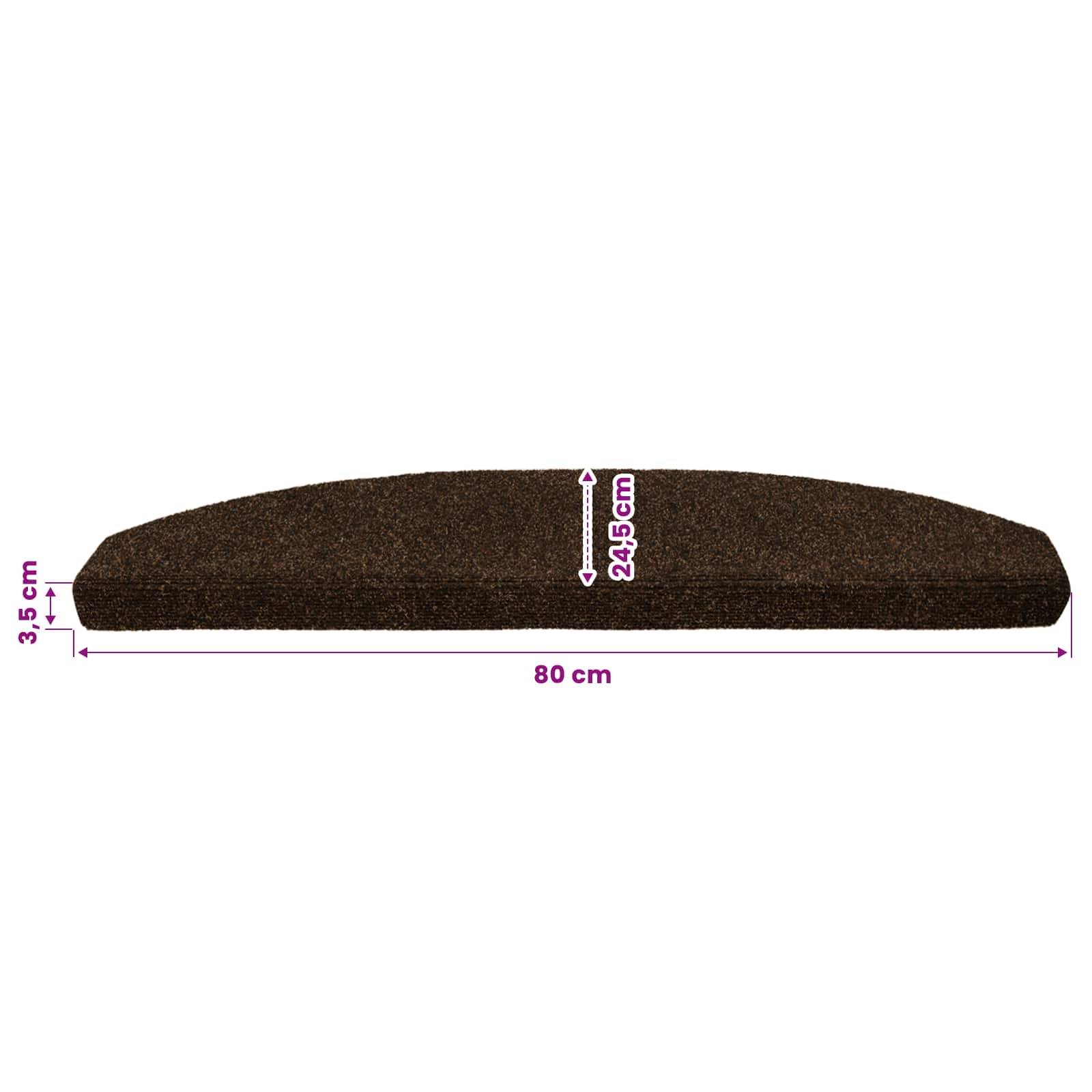Zelfklevende Trapmatten 15 pcs Bruin 80 x 24,5 x 3,5 cm image 9